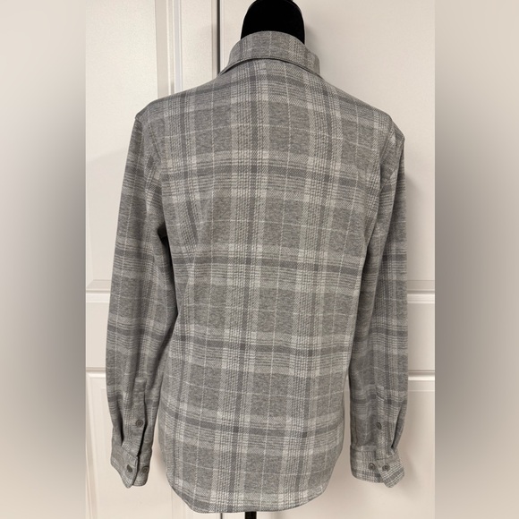 Express Plaid Button Down Shacket - Picture 3 of 9